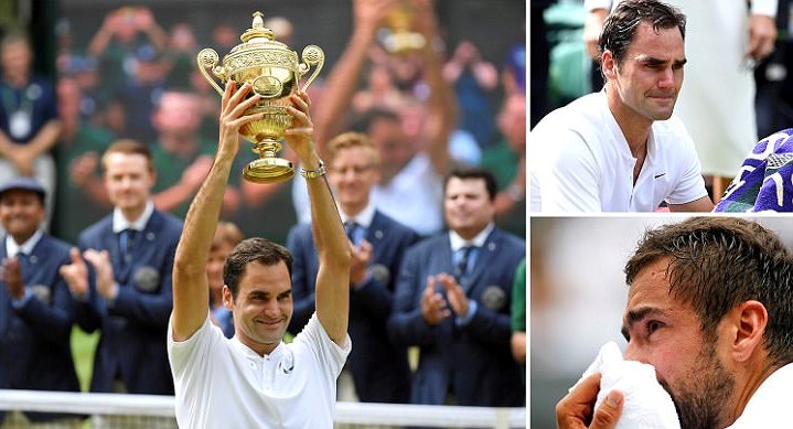  Roger Federer Catat Rekor Juara Tunggal Putra Wimbledon Delapan Kali